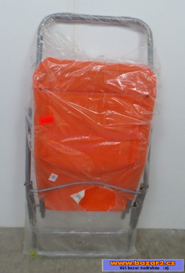 Skládací lehátko Domo Relax, oranžové
