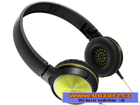 Sluchátka Pioneer SE-MJ522-Y, zelená