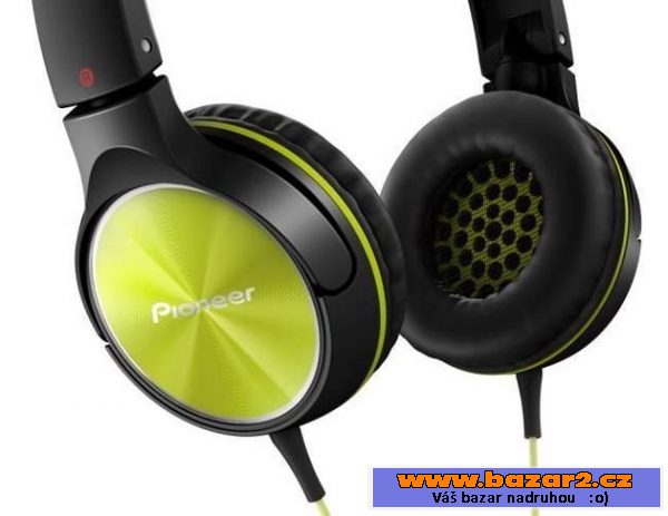 Sluchátka Pioneer SE-MJ522-Y, zelená