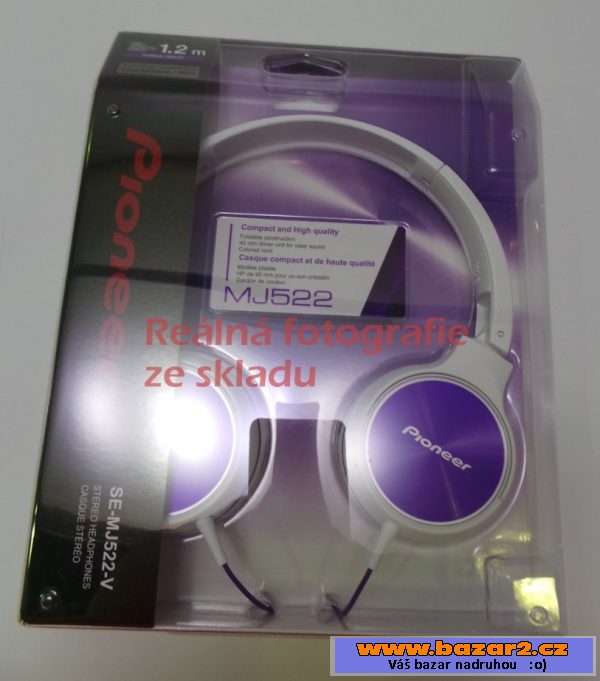 Sluchátka Pioneer SE-MJ522-V, fialová