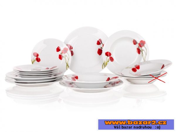 Sada talířů Banquet Poppy