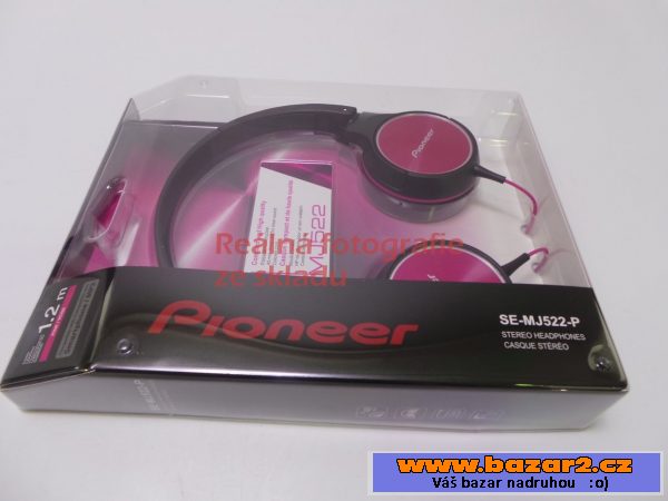 Sluchátka Pioneer SE-MJ522-P, růžová