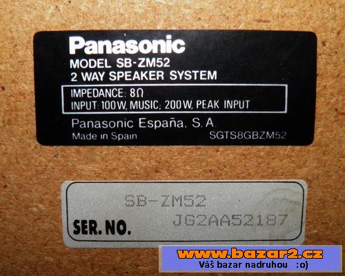 Reprobedny Panasonic.