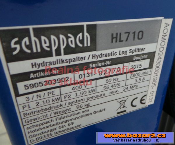 Štípač na dřevo Scheppach HL 710