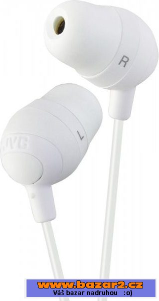 Sluchátka do uší JVC HA-FX32-W, bílá