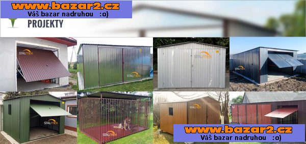 Plechové garáže garáž pozinkovaný od výrobce 3x5m