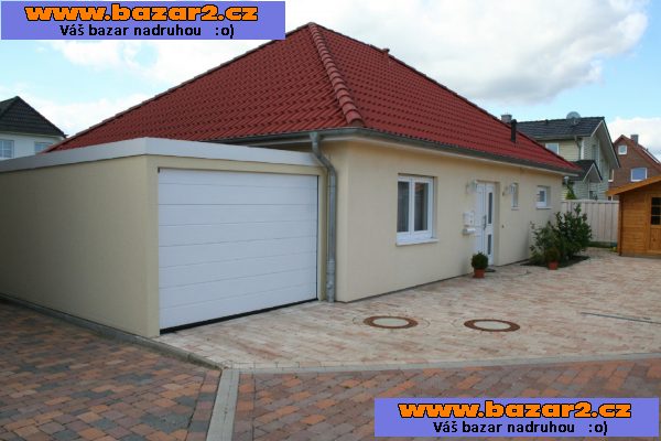 Nová montovaná garáž 5x5m se sekčními vraty 