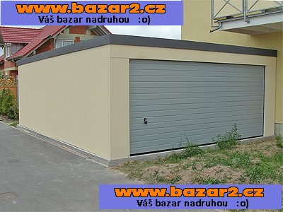 Nová montovaná garáž 5x5m se sekčními vraty 