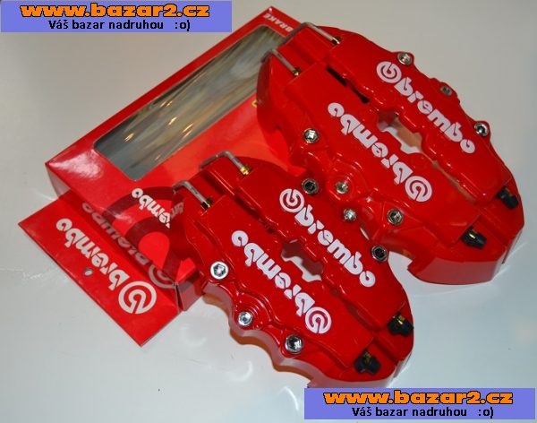  Červené kryty brzd BREMBO, doprava ZDARMA, SKALDEM -