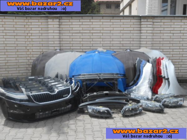 Skoda Octavia 3 Dily Predek,Dvere,Chladice,Airbagy Rs