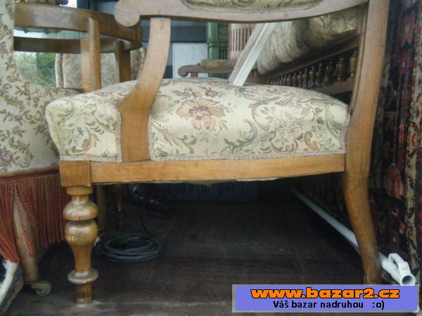 Starožitná sedačka sofa + křesla