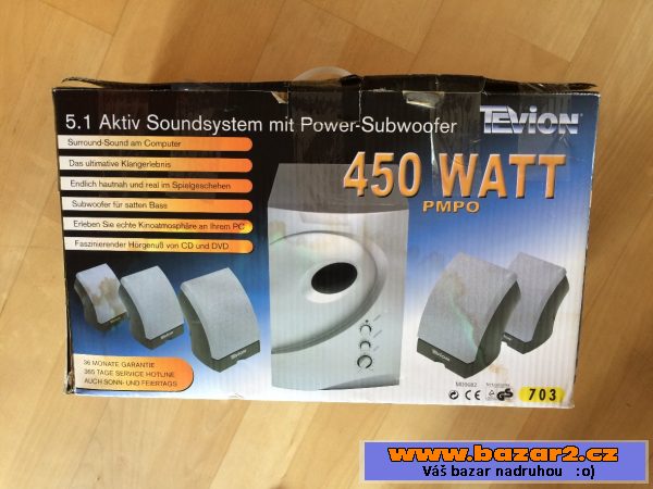 Nová sestava reproduktorů 450W