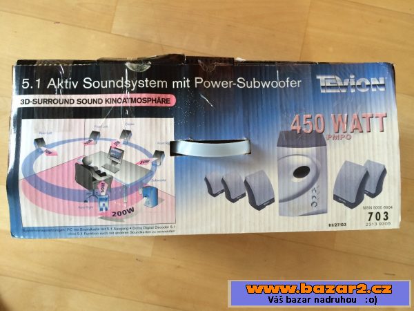 Nová sestava reproduktorů 450W