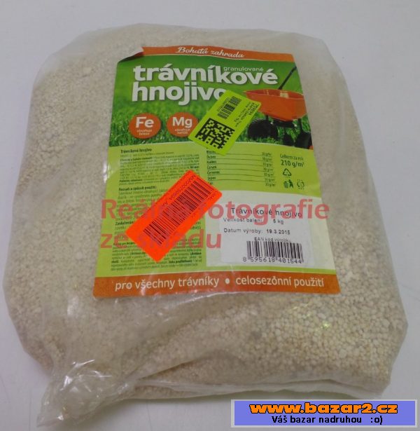 Trávníkové hnojivo Bohatá zahrada, 5 kg