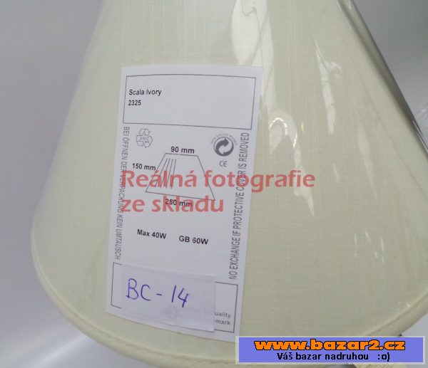 Stolní lampa Candelabro BC 14, béžová