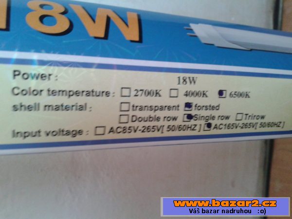 LED zářivka 120cm