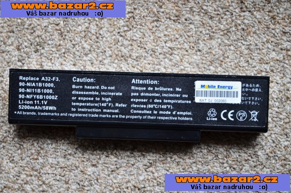 notebook ASUS A32-F3 Li-ion 11,1 V  