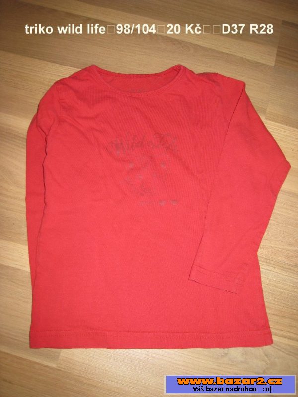 Trička s dl. rukávem vel. 98-110