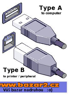 Propojovací USB kabel A-B 5 metru