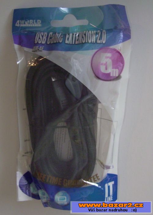 Prodlužovací USB kabel A-A 5 metru