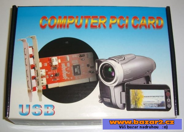 5 USB porty navíc  - PCI USB řadič