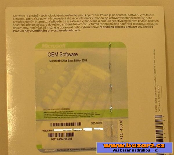 MS Office 2003 Basic (Word, Excel)