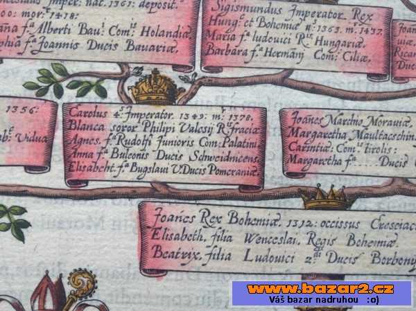 Rodokmen Lucemburků z roku 1606 