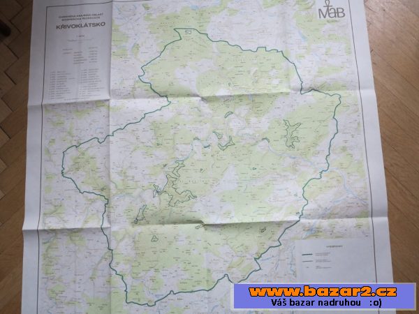Mapa  CHKO Křivoklátsko