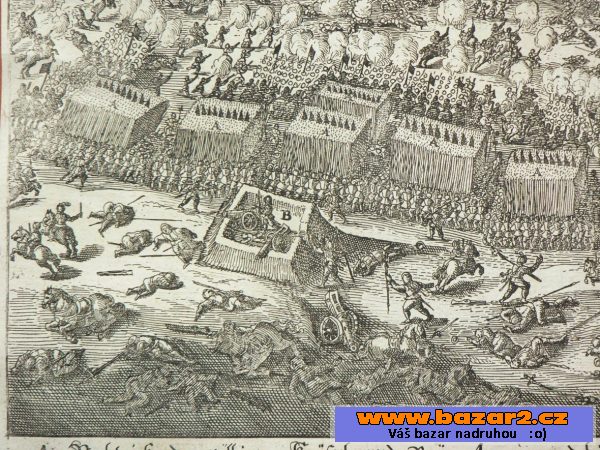 Bitva na Bílé hoře rytina 1648 