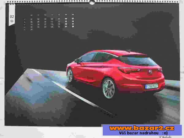 Nástěnný kalendář 2016 Opel Astra