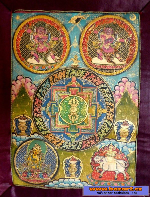 Tibetská Thangka Dharmapala