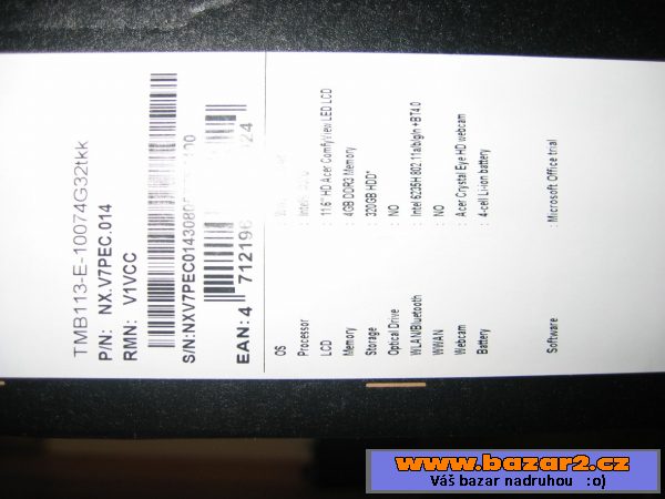 ACER TravelMate B113-E 11,6