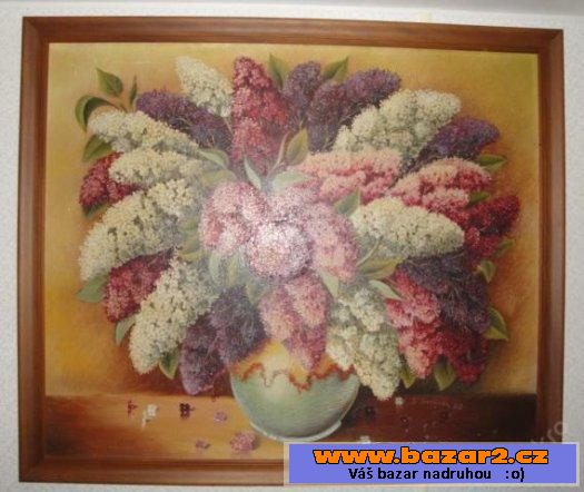 Velký krásný obraz 90x105cm Kytice