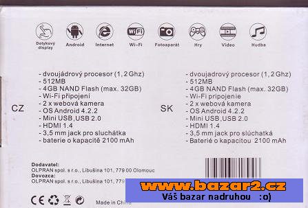 Tablet LTLM N7 od  cz návrhářů