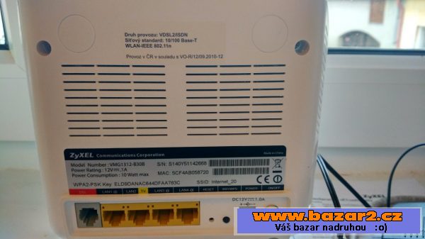 Zyxel VMG 1312 B30B - v záruce!