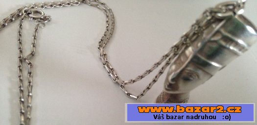 Velká stříbrná Kleopatra s řetizkem