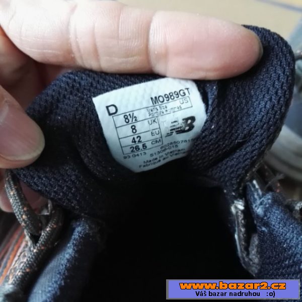 Prodám New Balance MO989GT v perfek