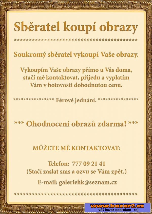 Sběratel koupí obrazy