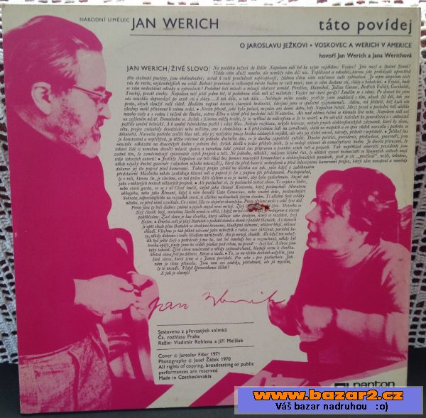 LP vinyl - Jan Werich & dcera Jana