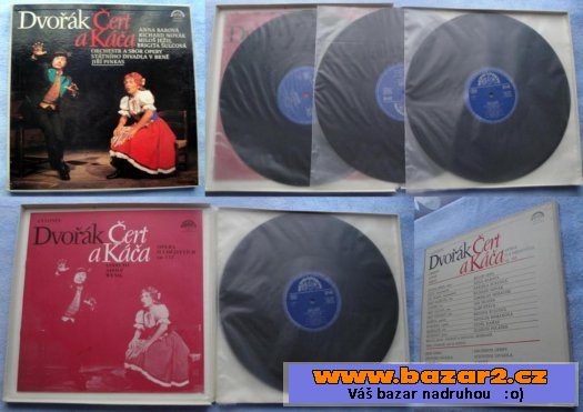 A. Dvořák Čert a Káča set LP vinyl