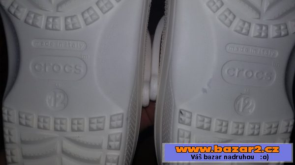 crocs bílé 12
