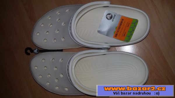 crocs bílé 12