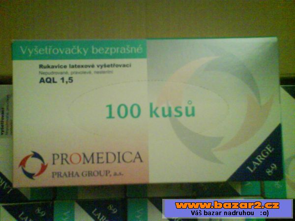 Jednorázové latexové rukavice