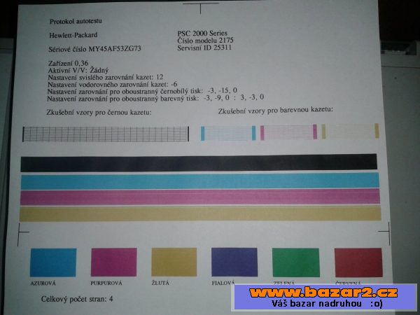 HP PSC 2175 / nove naplne