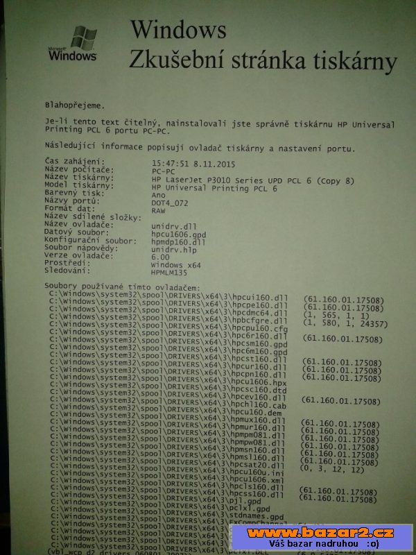 HP Laserjet P3015 / novy toner 