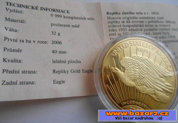 Pamětní mince / medaile / replika