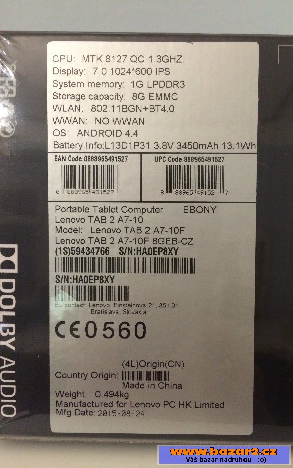 Lenovo TAB 2 A7