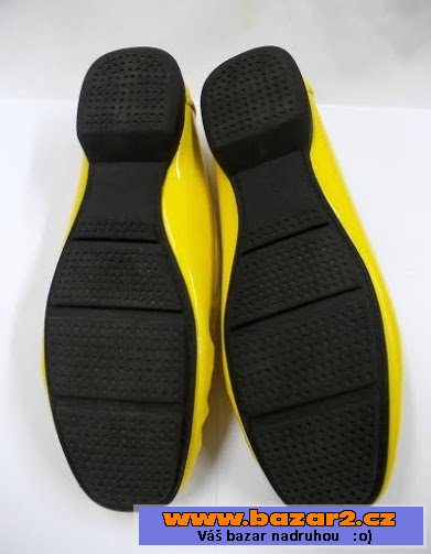 Dámské žluté boty / lakovky STYLE