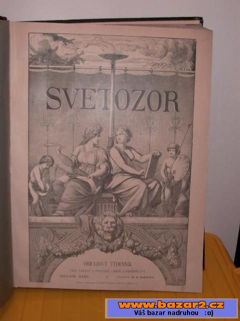 Velkoformátová kniha Světozor 1898