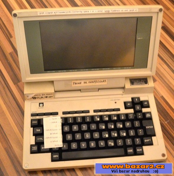 Prodám vintage notebook Tandy 200